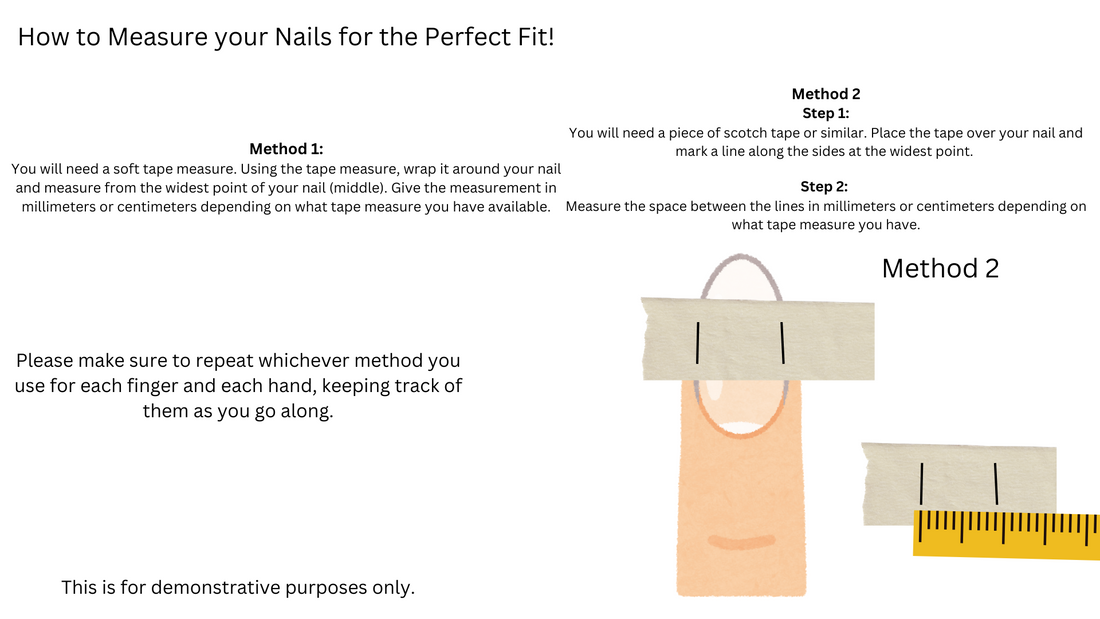 How to measure your nails for a perfect fit!