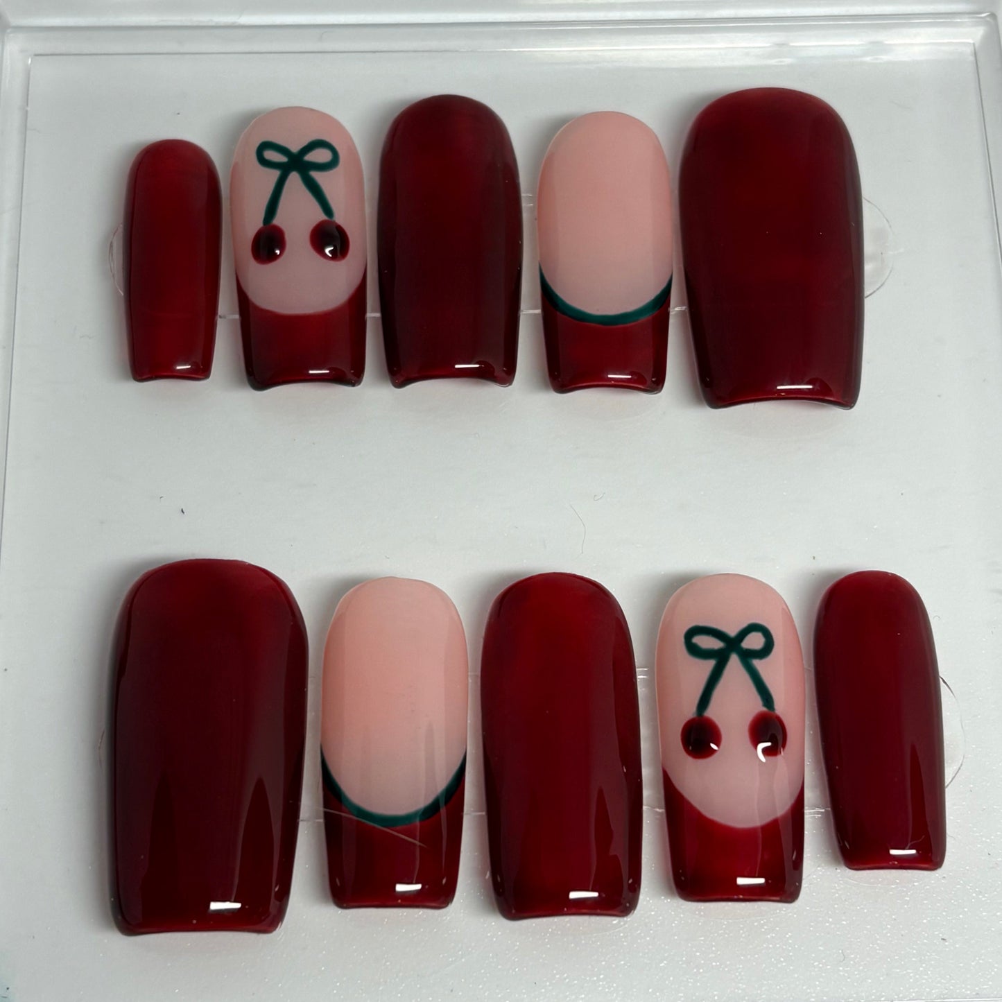 Cherry on Top Gel Nails