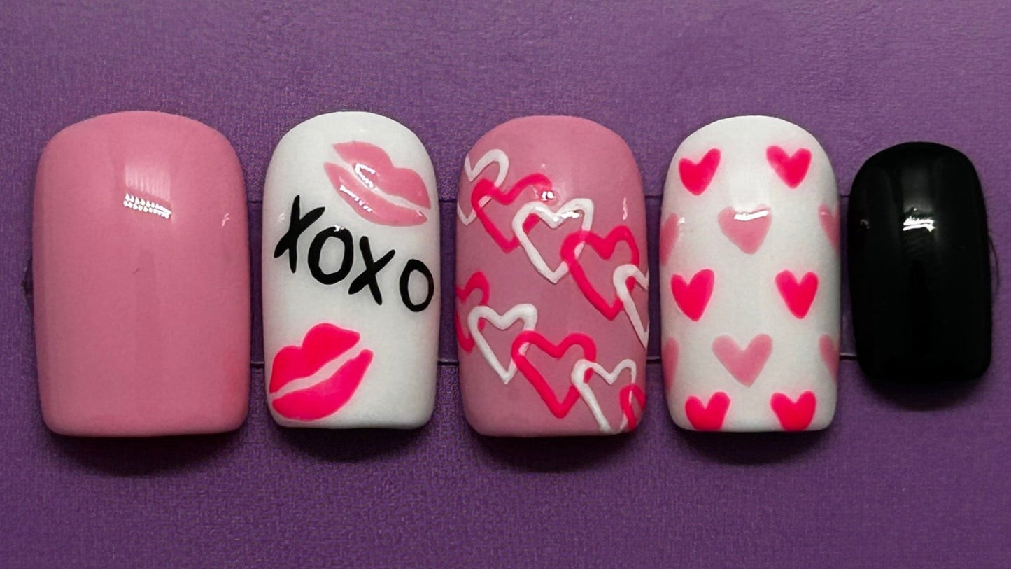 Love Note Gel Nails
