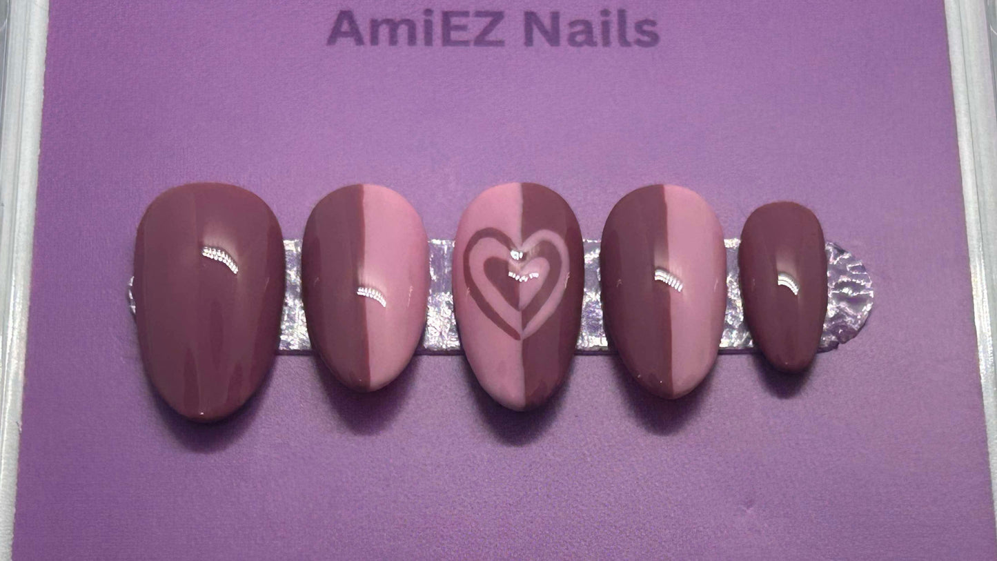 Blush Crush Valentines Day Gel Nails