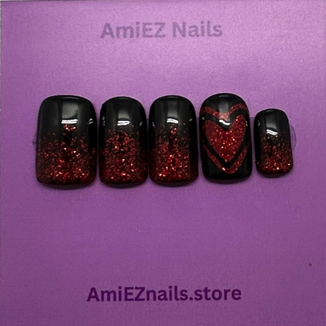 Scarlet Night Gel Nails
