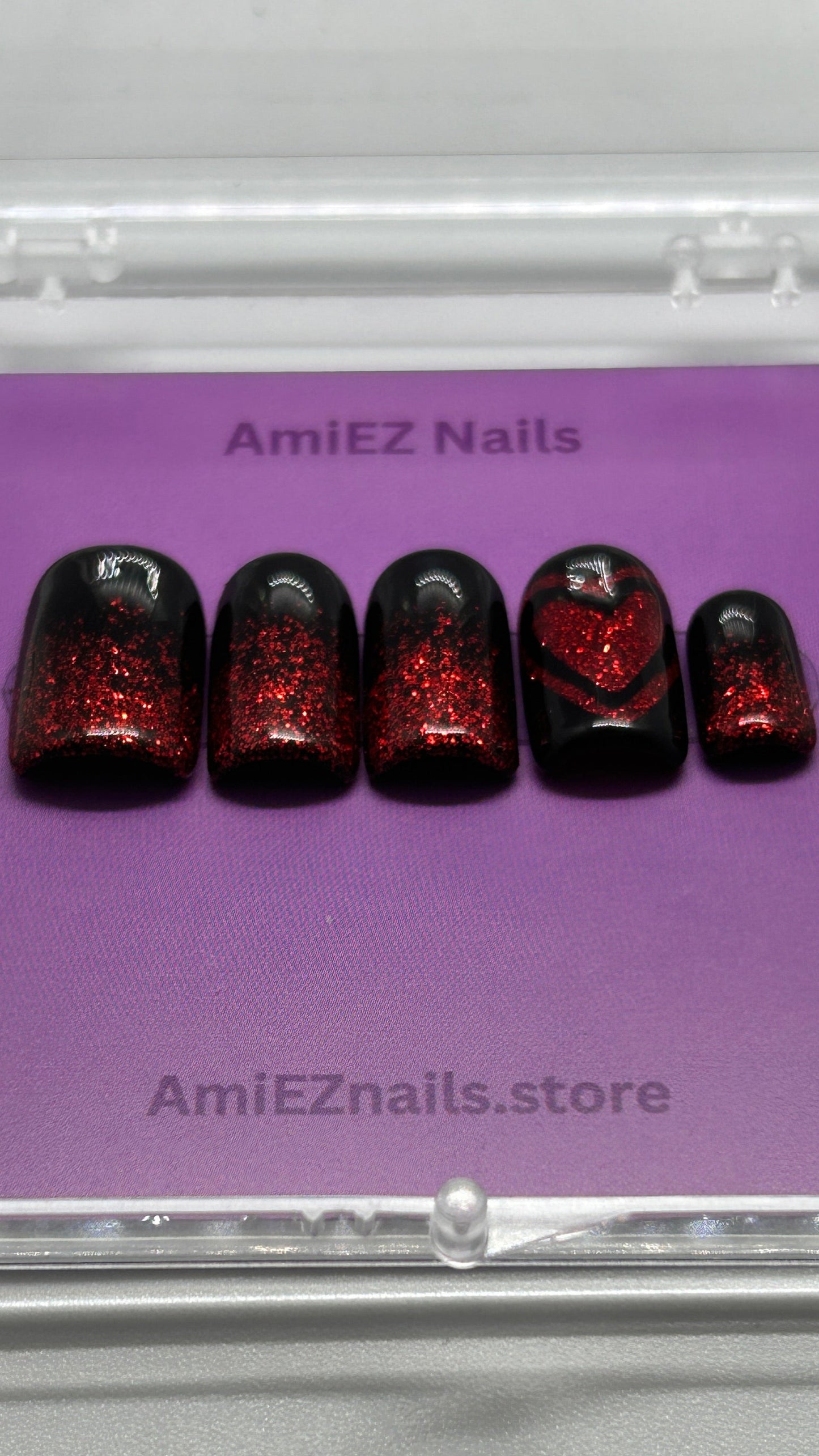 Scarlet Night Gel Nails
