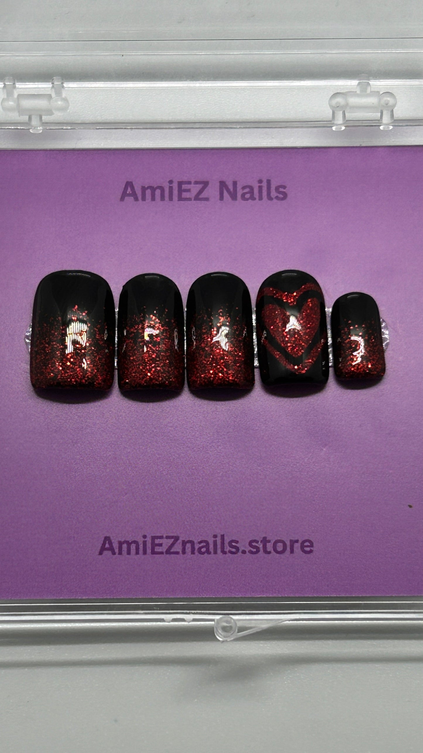 Scarlet Night Gel Nails