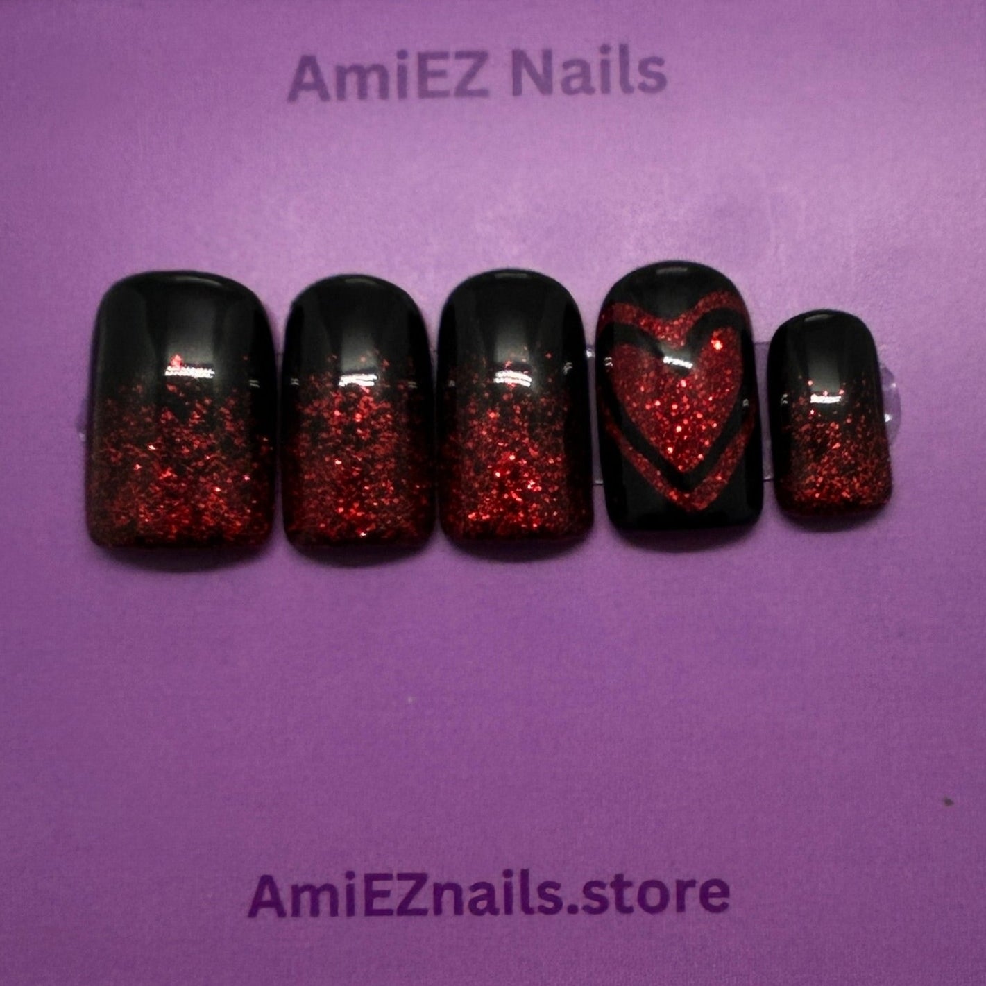 Scarlet Night Gel Nails