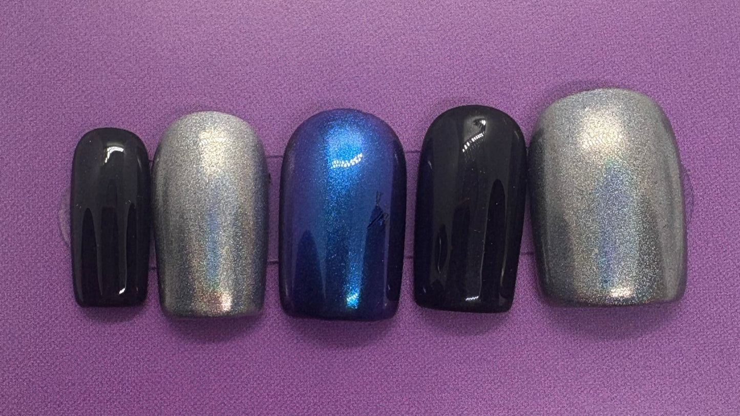 Cosmic Drip Gel Nails by AmiEZ Nails