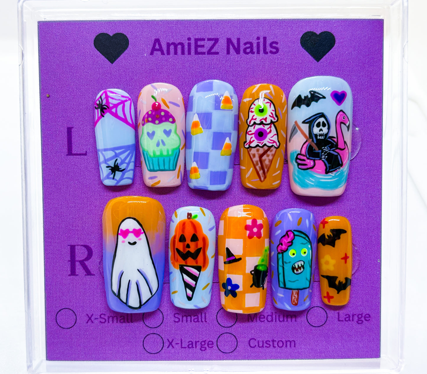 Boo in the sun gel nail set