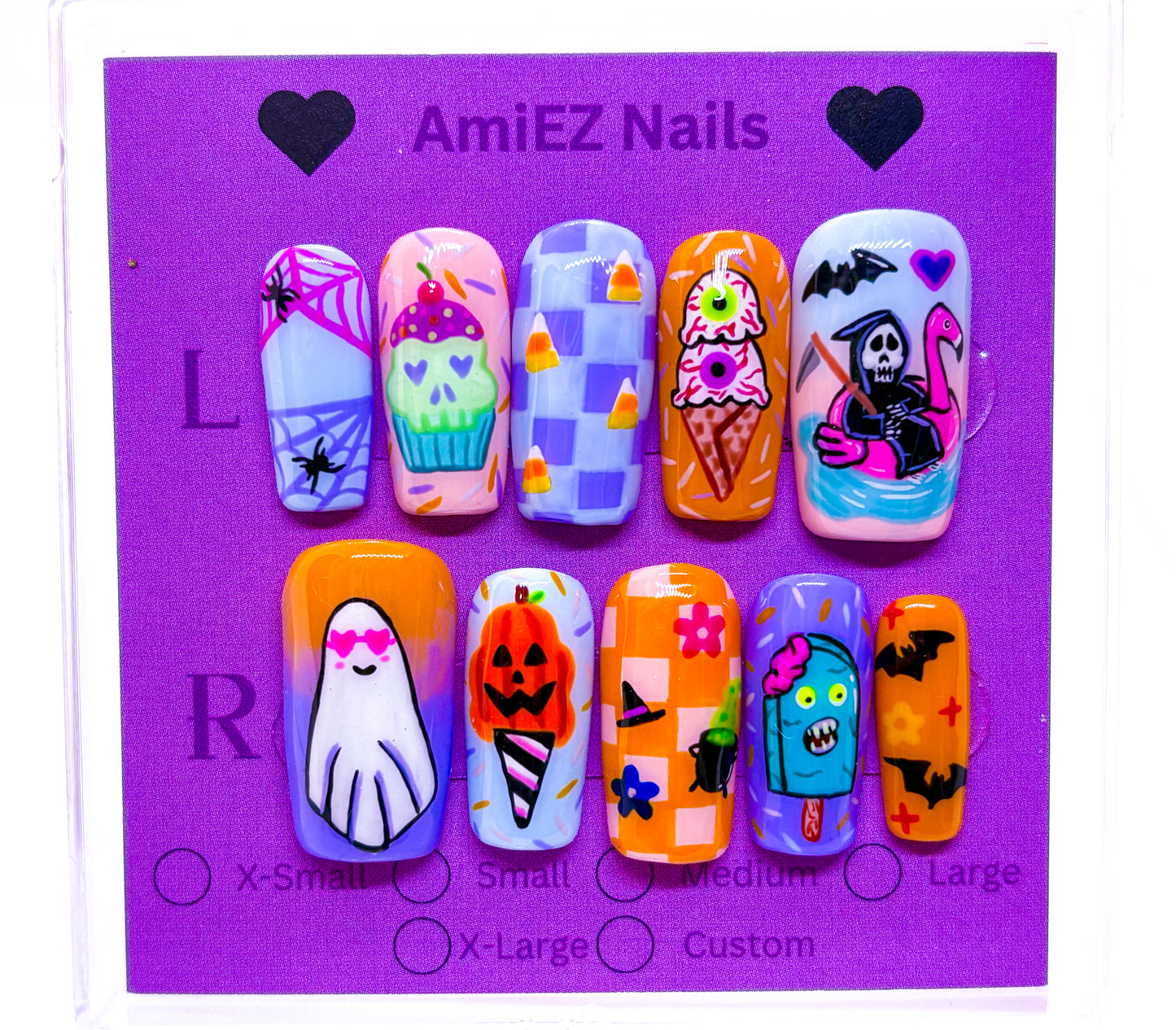Boo in the sun gel nail set