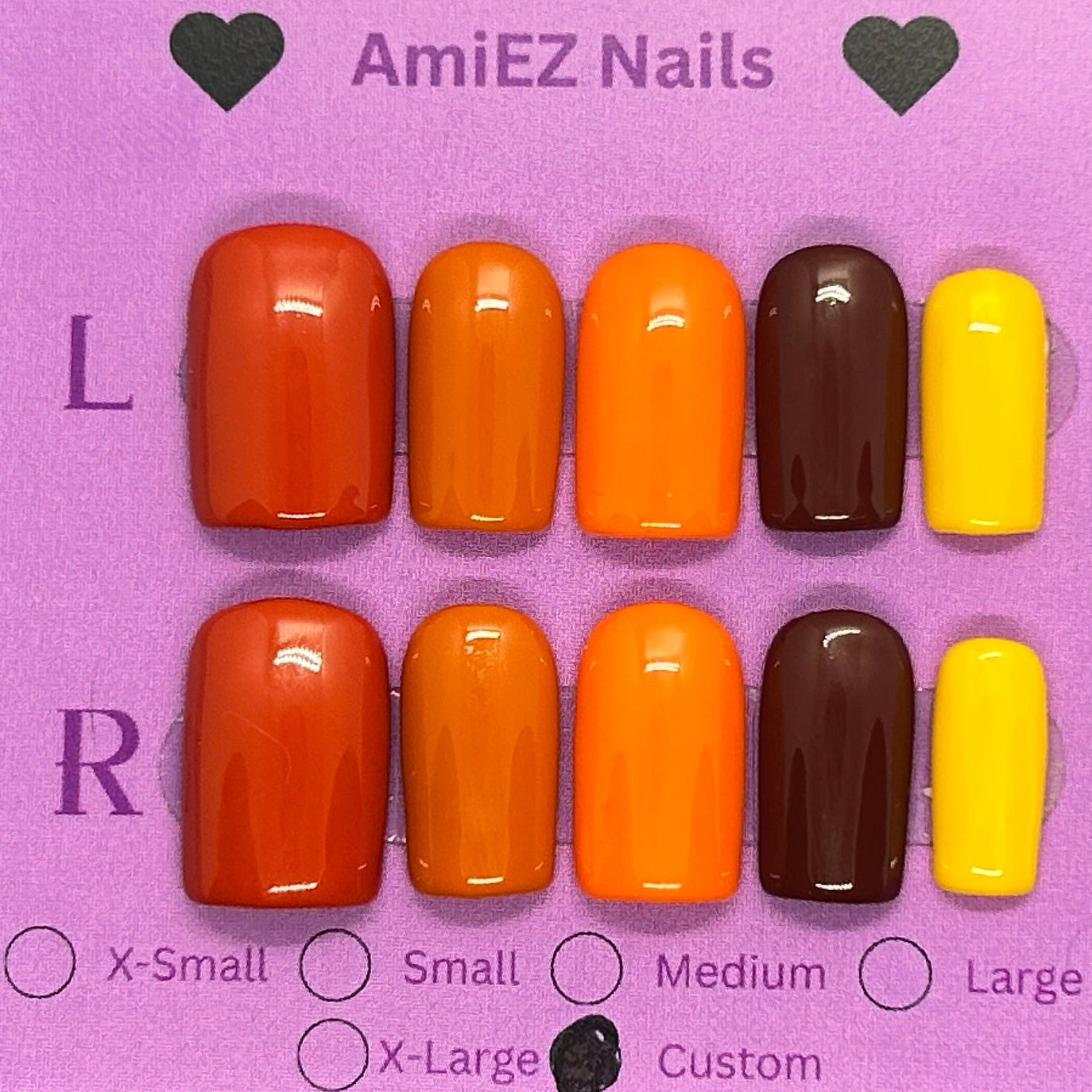 Harvest Sunset Gel Nail Set