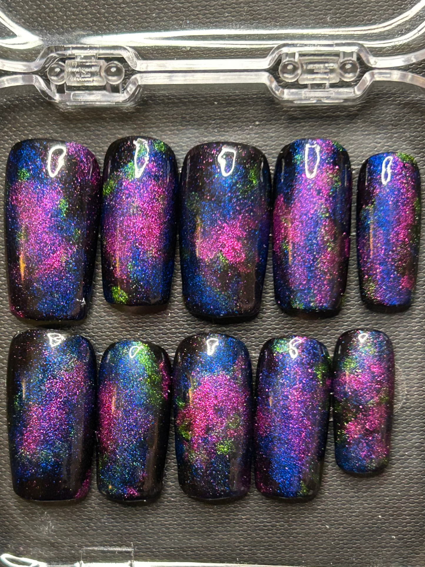 Galaxy gel nails