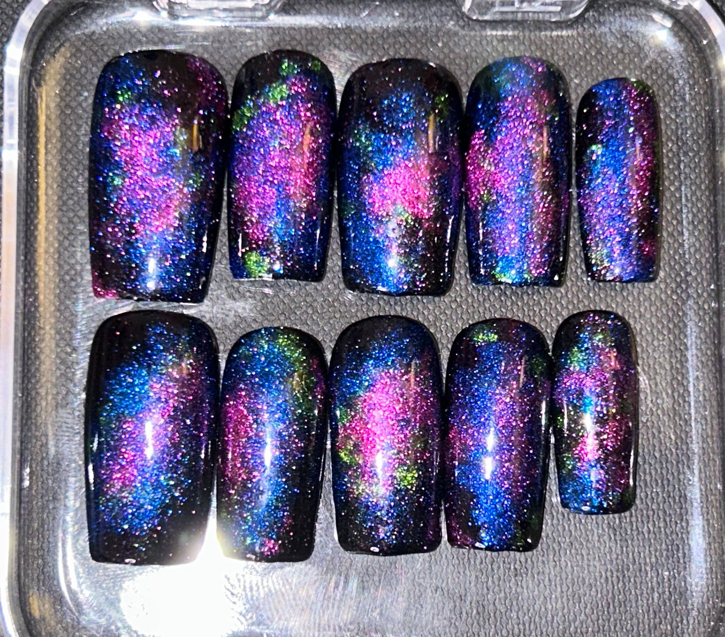 Galaxy Chrome Gel Nail Set