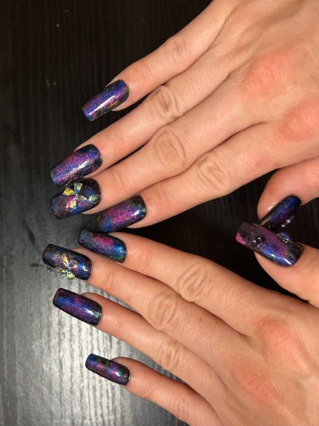 Galaxy Chrome Gel Nail Set