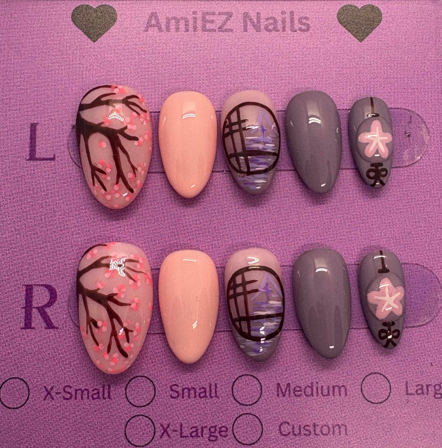 Cherry Blossom Gel Nail Set