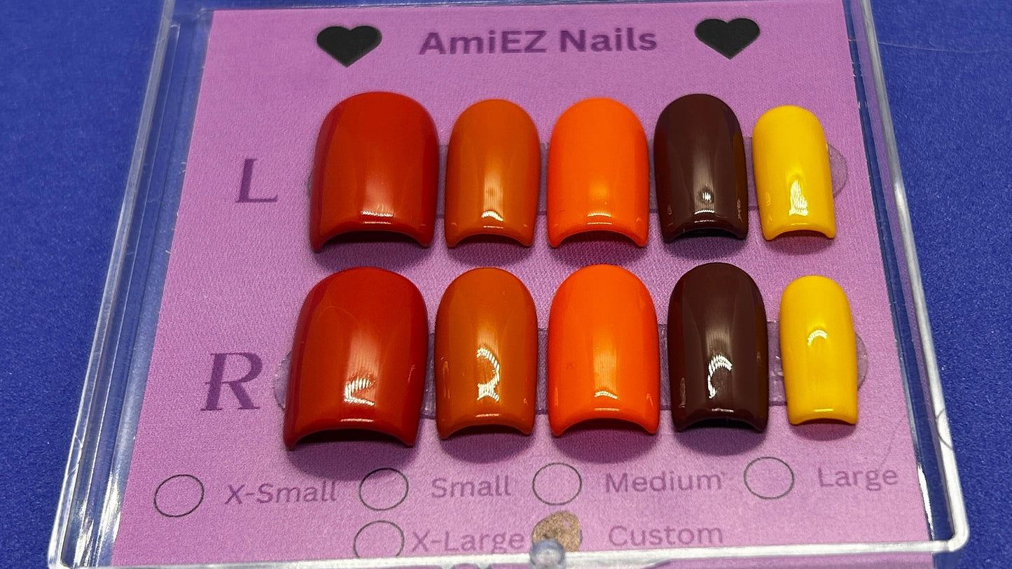 Harvest Sunset Gel Nail Set
