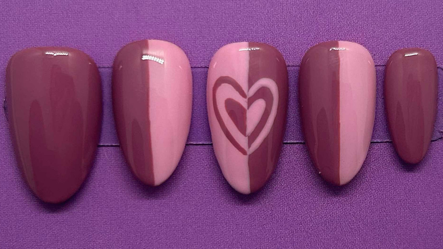 Blush Crush Valentines Day Gel Nails