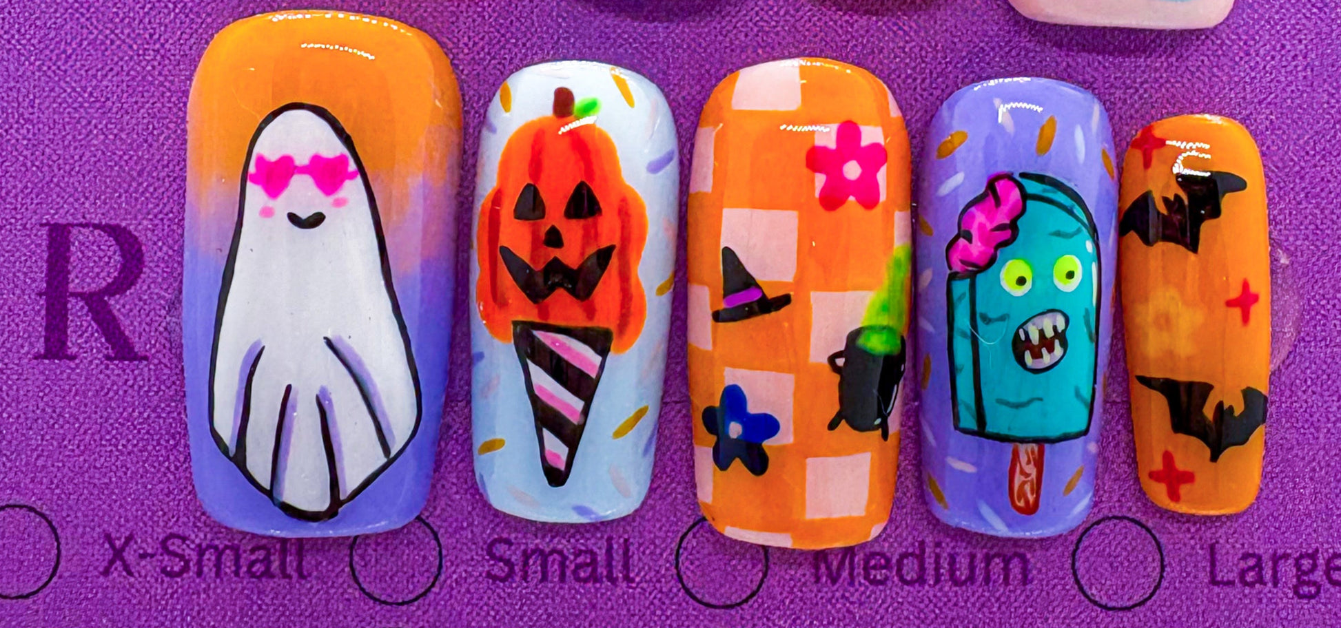 Boo in the sun gel nail set