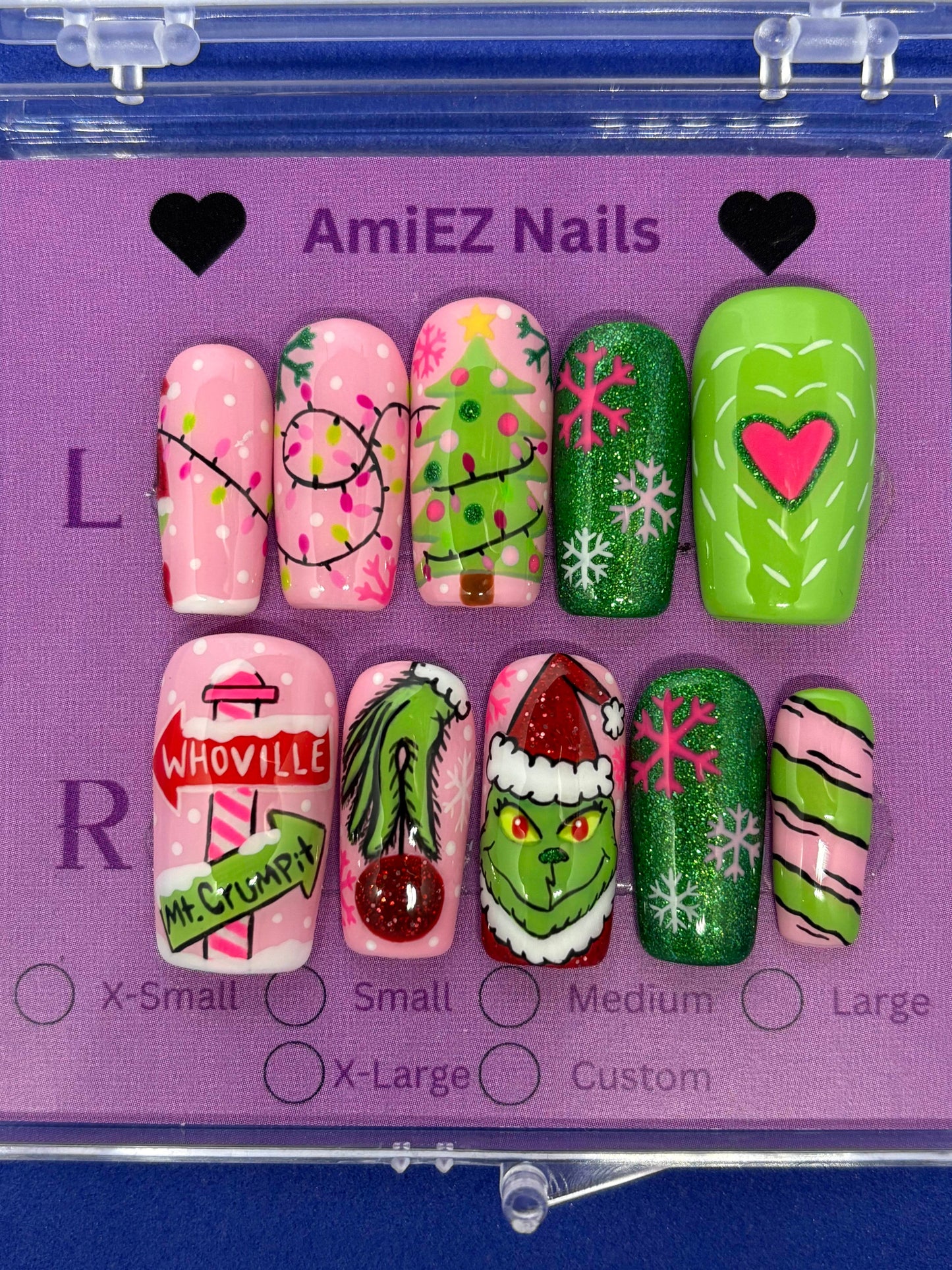Grinch Christmas Nail Set