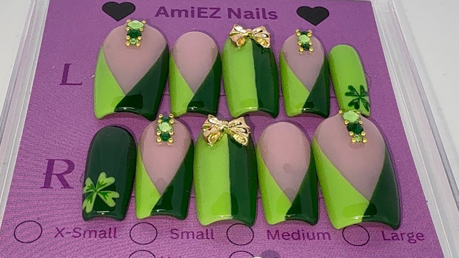 Lucky Jewel Gel Nail Set by AmiEZ Nails
